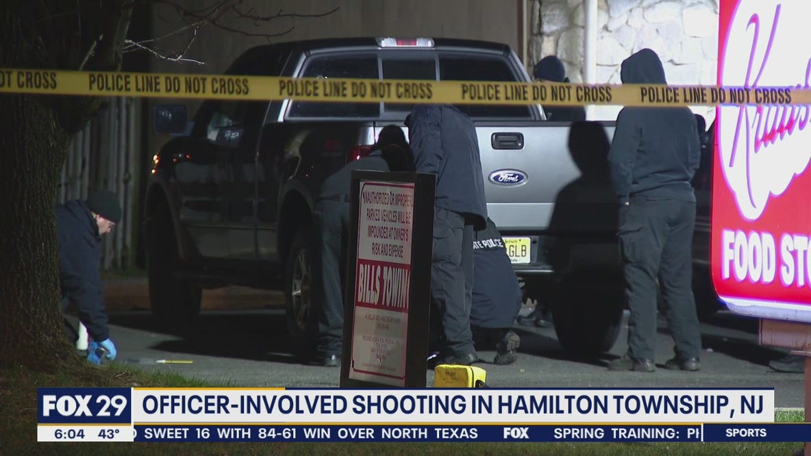 Officer-involved shooting leaves suspect hospitalized in Hamilton Township, NJ